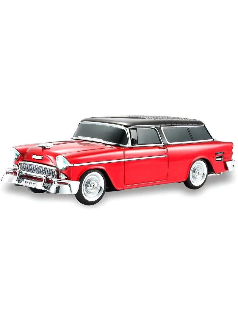 WSTER WS-1955 Retro Car Bluetooth Speaker – 10W Loud Sound, USB/TF/FM/AUX Support – Classic Wagon Design - Image 1