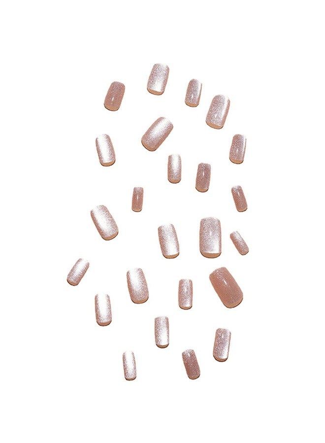 French Tip Press On Nails - Package Soft Gel French Fake Nails Short, Salon-quality Press On Nails, Seamless Glue-on Nails for Woman Nail Art Manicure - Image 3