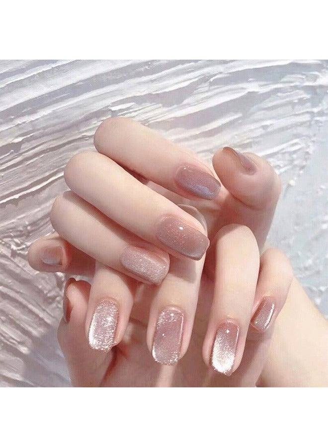 French Tip Press On Nails - Package Soft Gel French Fake Nails Short, Salon-quality Press On Nails, Seamless Glue-on Nails for Woman Nail Art Manicure - Image 2