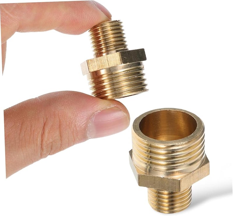 4 قطع من أدوات التوصيل النحاسية المخفضة من 1/2 بوصة إلى 3/4 بوصة مع خيوط NPT لتوصيل الأنابيب - Image 4