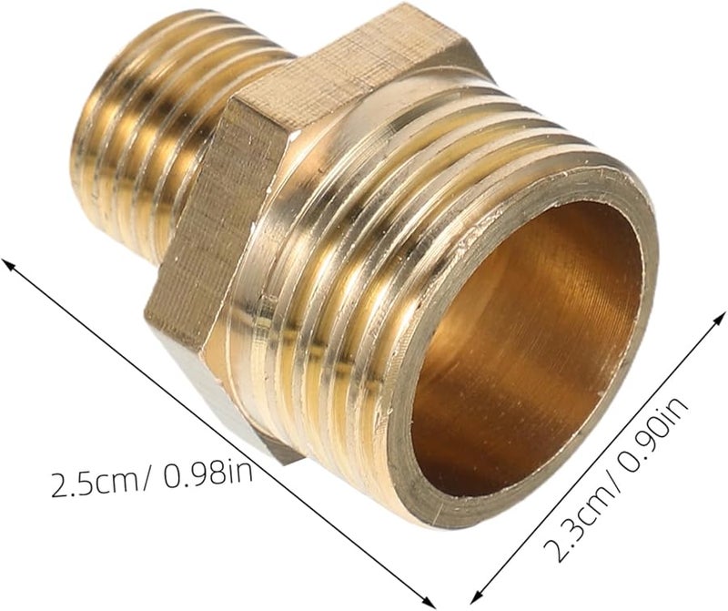4 قطع من أدوات التوصيل النحاسية المخفضة من 1/2 بوصة إلى 3/4 بوصة مع خيوط NPT لتوصيل الأنابيب - Image 3