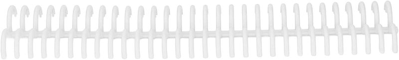 10 Pcs Loose Leaf Binding Spine 30 Holes 22mm Inner Diameter Wear Plastic Binding Rings (White) - Image 2