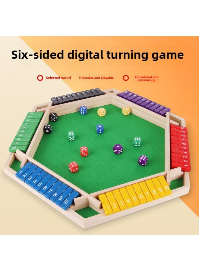 Digital Flip Card Game Chess Class Puzzle Area Toy Building Blocks Children's Board Games Mathematical Thinking Training Aged 3 To 6-Color:Red "pure Numbers On Both Sides"-Specifications:22.3*22.3*.3.5cm - Image 3