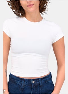 Clue Round Neck Crop Top  - Image 4