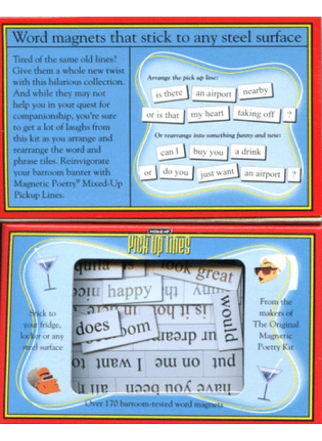 Magnetic Poetry - Mixed-Up Pick Up Lines Kit - Words for Refrigerator - Write Poems and Letters on The Fridge - Made in The USA