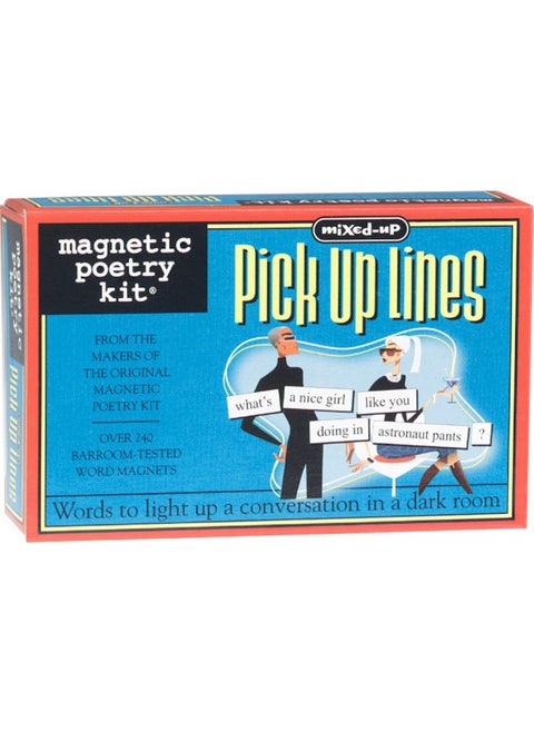 Magnetic Poetry - Mixed-Up Pick Up Lines Kit - Words for Refrigerator - Write Poems and Letters on The Fridge - Made in The USA