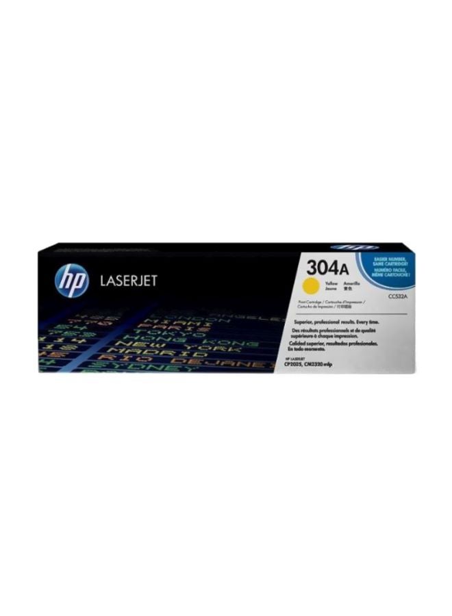 HP خرطوشة تونر أصلية 304A متوافق مع الطابعات الليزر أصفر - Image 2