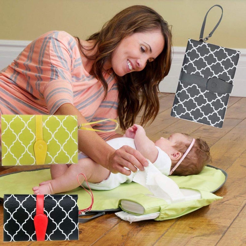 Desi Rang Waterproof Baby Diaper Changing Mat Portable, Foldable & Reusable Pad with Leak-Proof Layer Soft, Washable Underpad for Newborns, Travel & Home Use Quick-Dry, Lightweight & Durable (Black) - Image 4