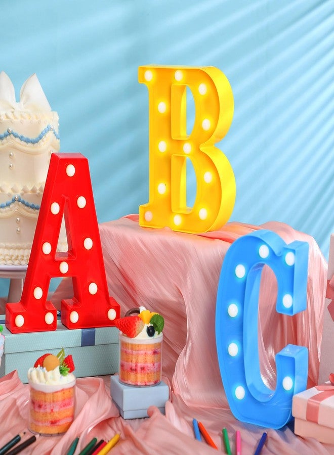 Aurelema 3 Pcs Large LED ABC Back to School Decoration Friend Street Party Favor First Day of School Decor ABC Alphabet Table Decorations Preschool Kindergarten Photo Props Cartoon Story Decor, 8.9 Inch - Image 1