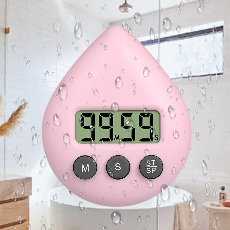 New Product Water Drop Waterproof Timer Anti-Shower Splash Timer Suction Cup Type Punch-Free Bathroom Timer - Image 4