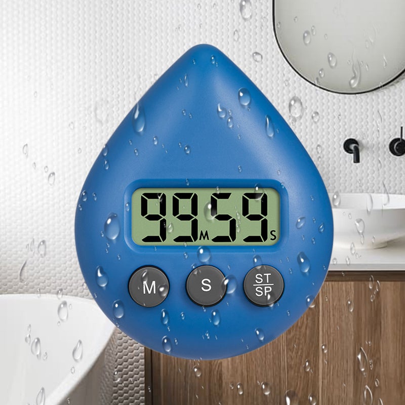 New Product Water Drop Waterproof Timer Anti-Shower Splash Timer Suction Cup Type Punch-Free Bathroom Timer - Image 2