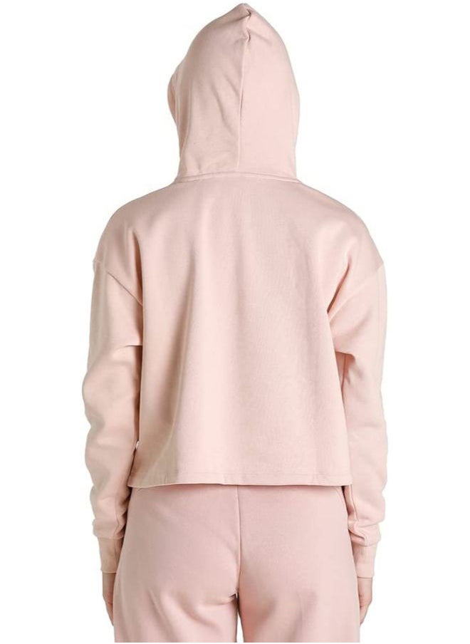 PUMA - ESS+ Metallic Logo Cropped Hoodie FL Ros - Image 1