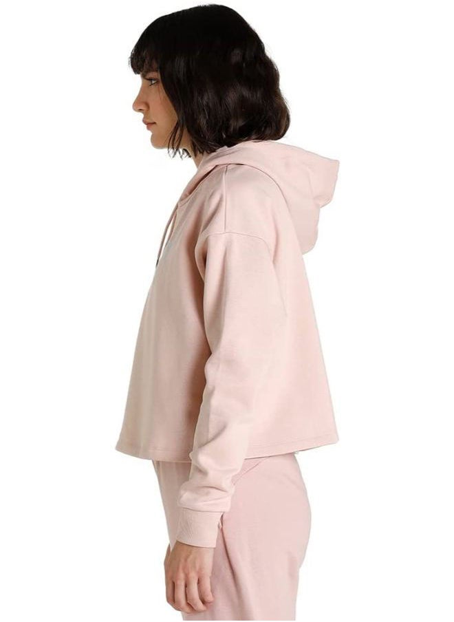 PUMA - ESS+ Metallic Logo Cropped Hoodie FL Ros - Image 1