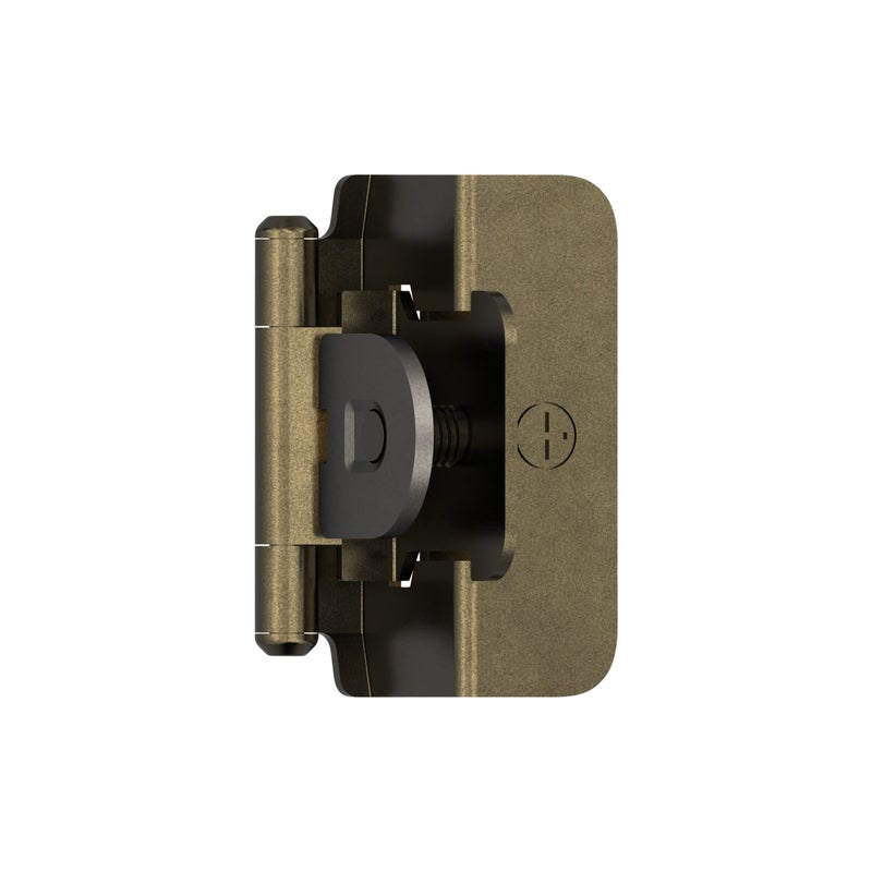 Amerock Double Demountable Cabinet Hinge 38 inch 10 mm Inset Hinge Oil Rubbed Bronze 2 Pack SelfClosing Hinge Cabinet Door Hinge