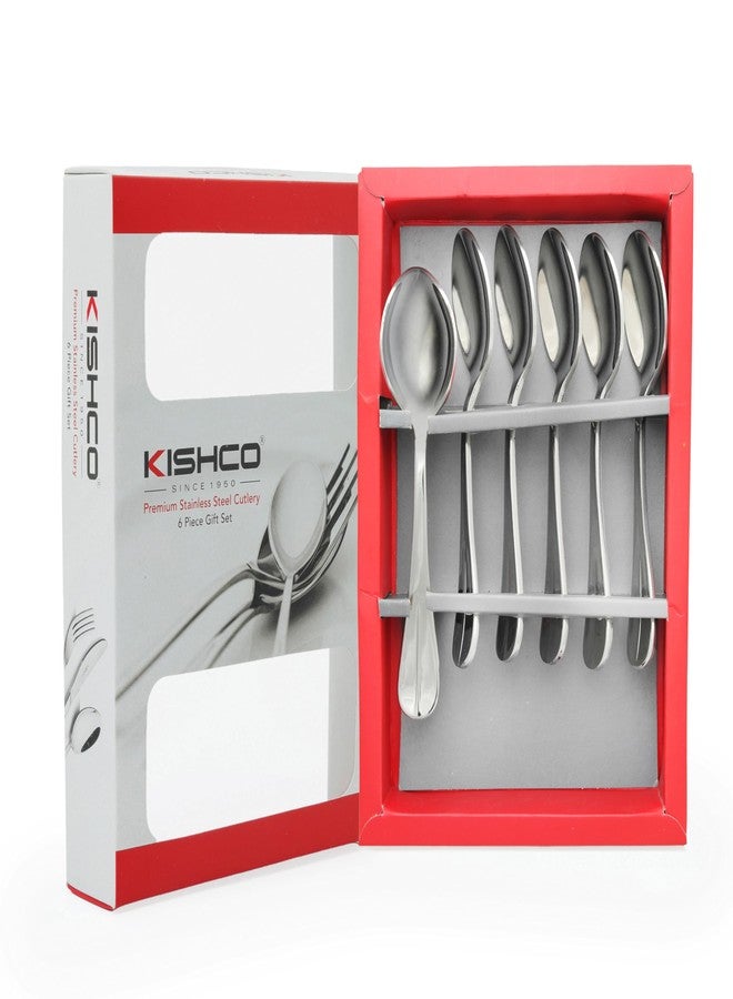 Kishco Fiesta Stainless Steel Tea Spoon Set - Pack of 6 - Image 3