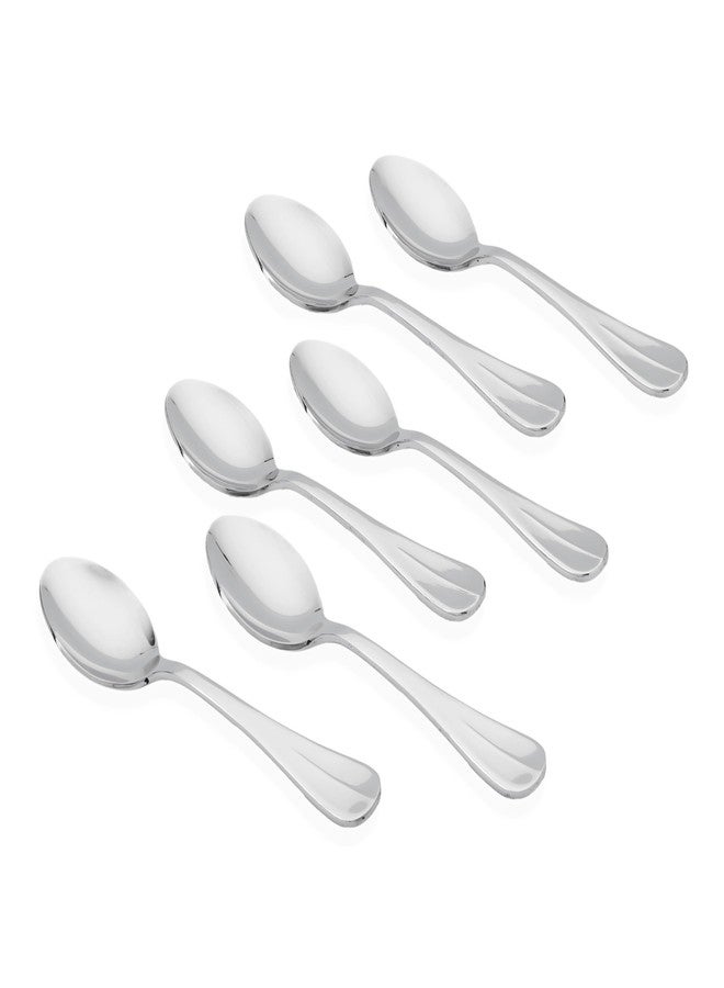 Kishco Fiesta Stainless Steel Tea Spoon Set - Pack of 6 - Image 1
