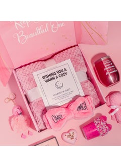 MissTiara Gift Basket for Women - Birthday Gift Box, Get Well Soon Gift Set Contains 13 Inspirational Gifts, Relaxing Spa Treatment Package for Women, Bestie Friendship, Female Friend Gift  - Image 3