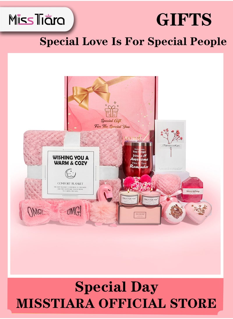 Gift Basket for Women - Birthday Gift Box, Get Well Soon Gift Set Contains 13 Inspirational Gifts, Relaxing Spa Treatment Package for Women, Bestie Friendship, Female Friend Gift - pzsku/Z0BF56CCFF5FE0D538B57Z/45/_/1732007808/7c97b7f8-0ab3-4961-a990-5f5211237d09