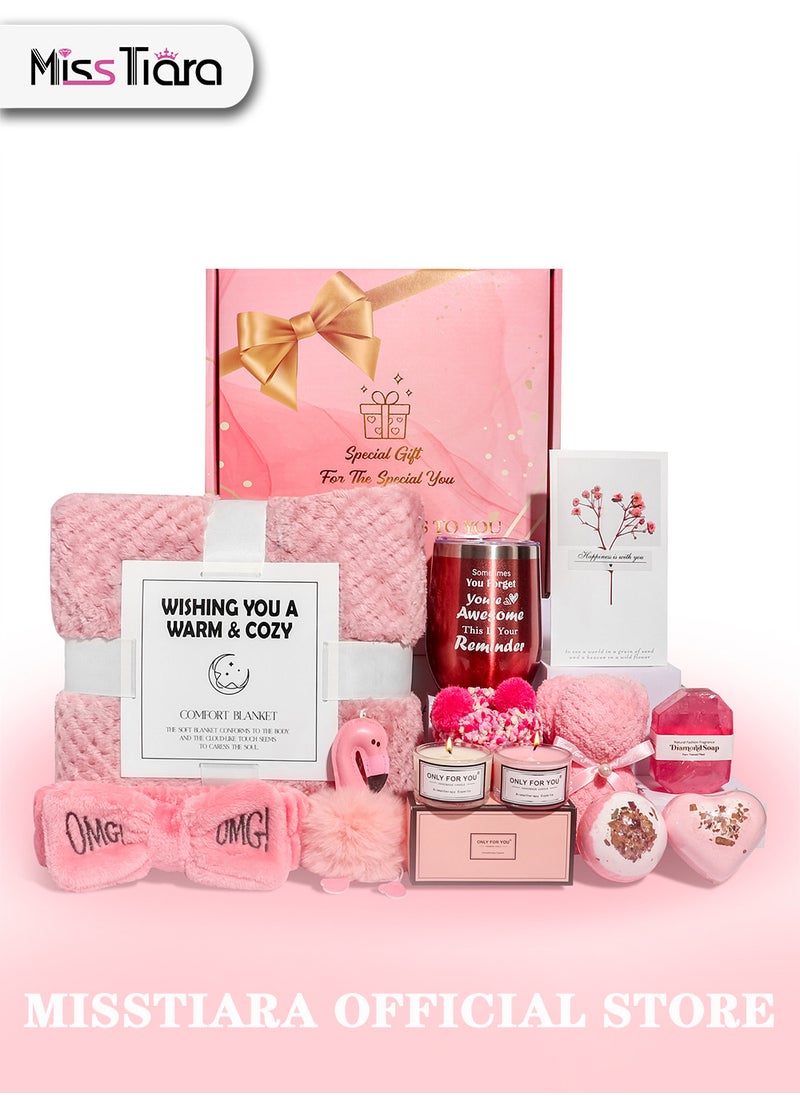 Gift Basket for Women - Birthday Gift Box, Get Well Soon Gift Set Contains 13 Inspirational Gifts, Relaxing Spa Treatment Package for Women, Bestie Friendship, Female Friend Gift - pzsku/Z0BF56CCFF5FE0D538B57Z/45/_/1732007820/84856980-0cef-41a9-807c-deac4abd5966