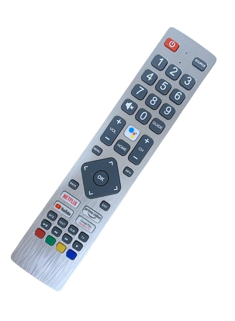 PopZa New Replacement Remote Control, Remote Control Fit, Universal Remote Control Compatible with Sharp Aquos UHD Smart TVs, SHW/RMC/0133 Remote Control with Google Play, Prime Video, NETFLIX - Image 1