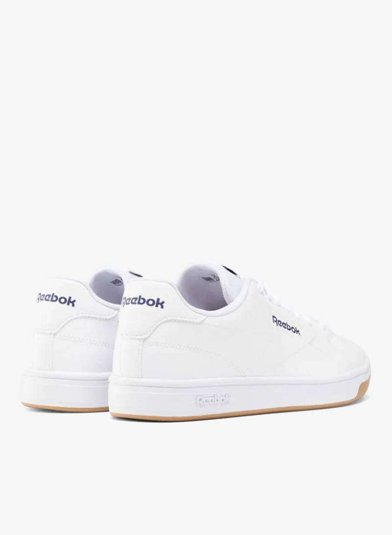Reebok Pink Stucco/Bone/Ash Reebok Court Clean White Sneakers  | Best Price UAE