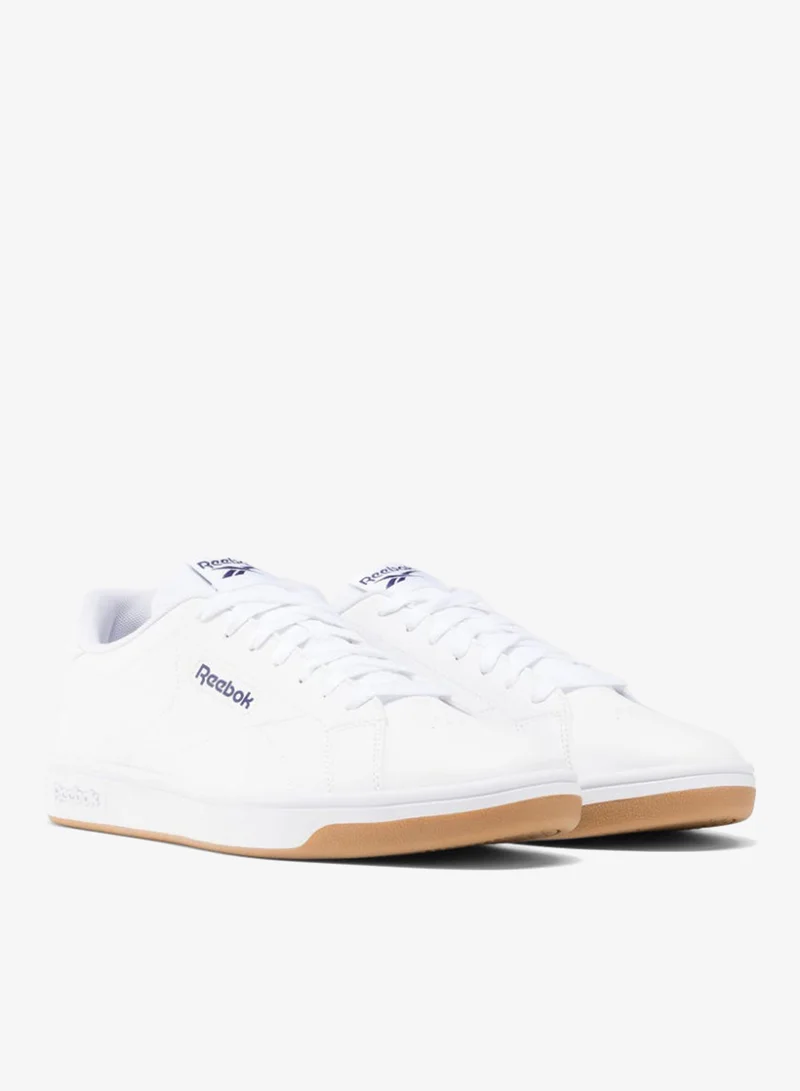 Reebok Pink Stucco/Bone/Ash Reebok Court Clean White Sneakers  | Best Price UAE