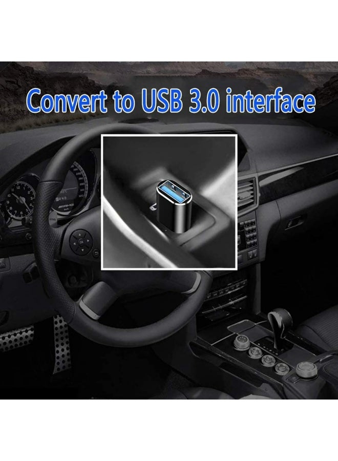 إيلونسي محول OTG من النوع C إلى USB A 3.0، موصل USB من النوع C ذكر إلى USB A أنثى - قطعة واحدة باللون الأسود - Image 5