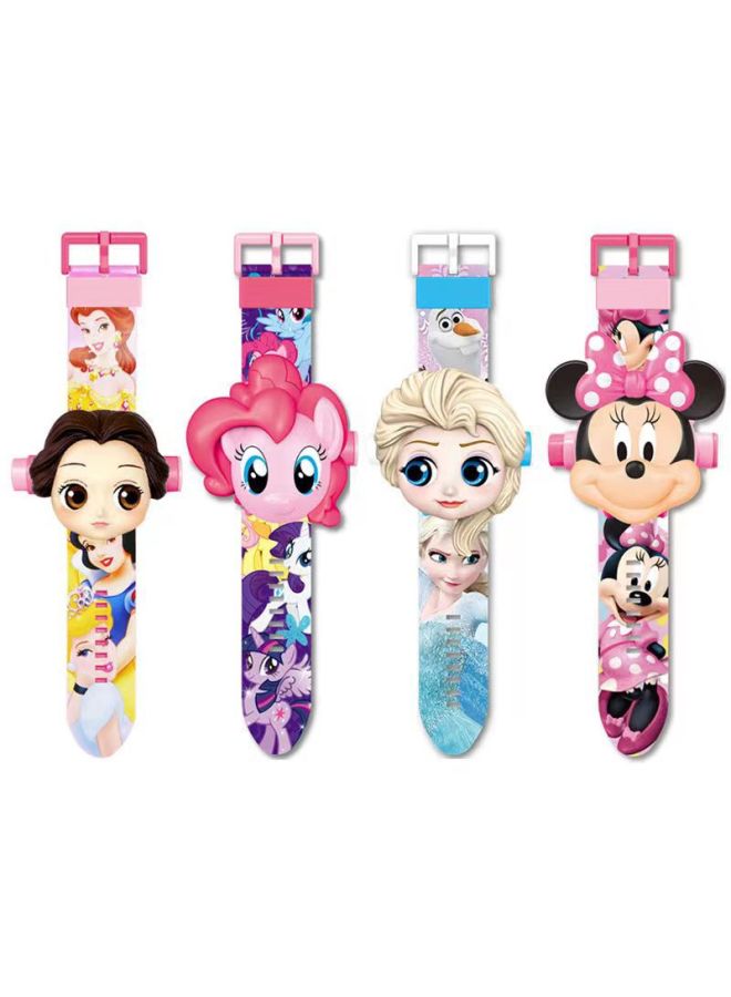 Gold Selo Ultraman Breze Children's Electronic Projection Watch Litga DiGa Luminous Cartoon Toy-Color:Strawberry Bear ]-Specifications:opp Bag  - Image 5