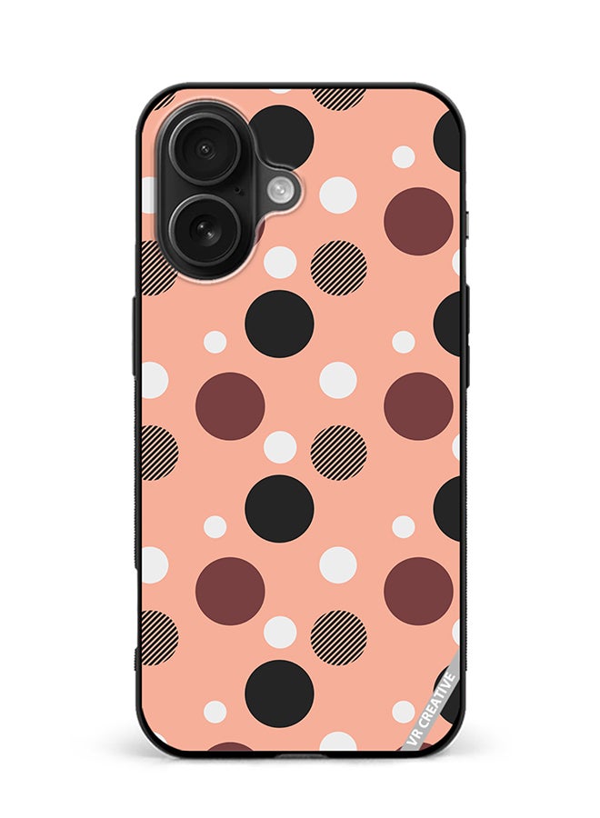 VR CREATIVE Protective Case Cover For Apple iPhone 16 Plus A Seamless Dotted Pattern Design Multicolour