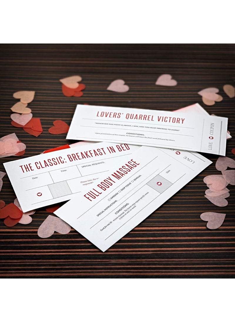 Confetti - Confetti! Collections Love Coupons for Him or Her, Husband, Wife, Boyfriend, Girlfriend or Couples. Unique Romantic Valentines Day, Christmas or Birthday Gift — 15 Unique Cards - Image 1