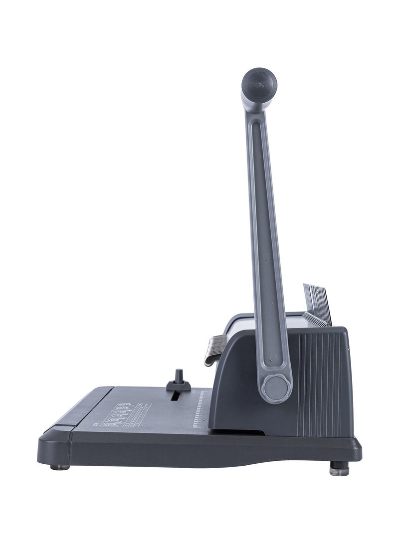Deli E3873 Grey Split Binding Machine | 18 Sheets Punching & 42 Sheets Binding Capacity | A4 Document Size | 1-21 Holes | SKU: E3873 | Ideal for Office & School Projects - Image 2