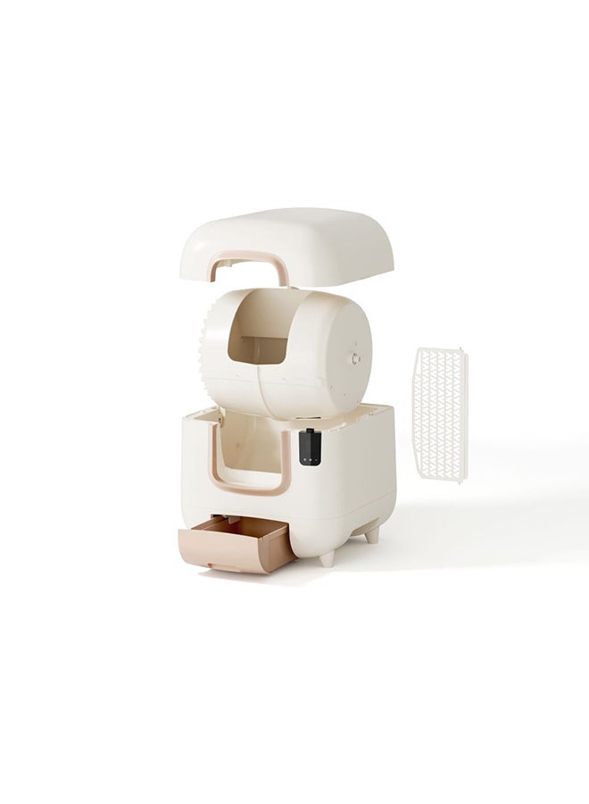 Milano Smart Cat Litter Box with Automatic Cleaning, Odor Control & Sensor Technology – Self-Cleaning Enclosed Litter Tray for Cats, Large Capacity & Easy to Use 55.7X52.8X62.1Cm - Image 4