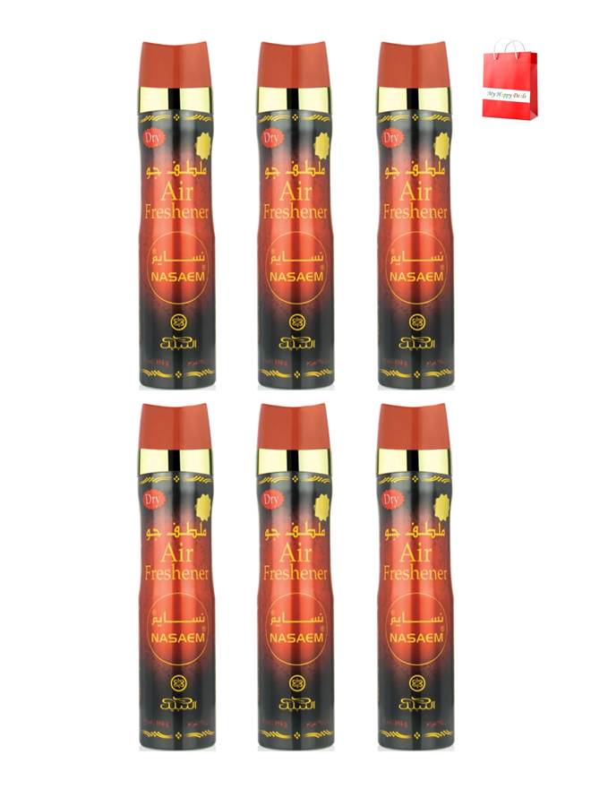Nabeel 6 Pcs Nabeel Nasaem Air Freshener 300 ML - Image 1