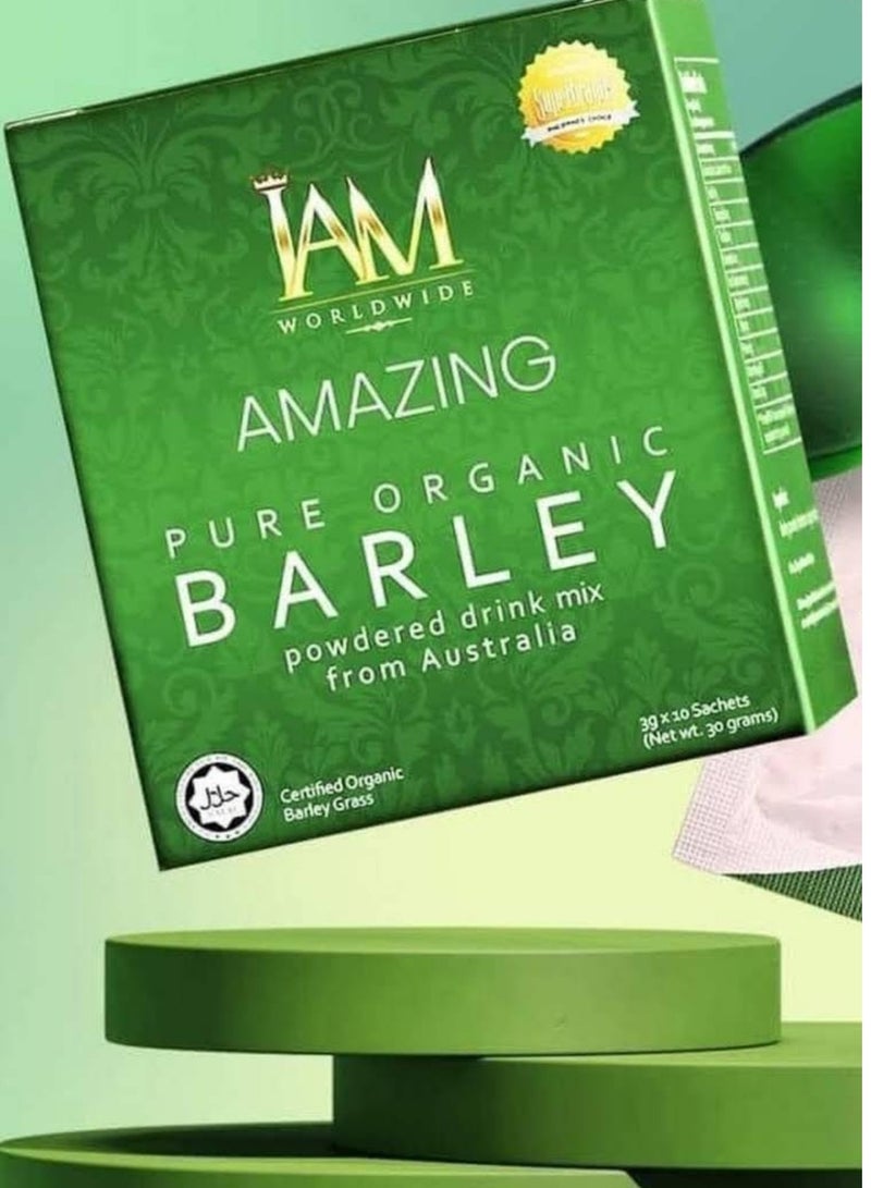 I AM Amazing Pure Organic Barley Powdered Drink Mix - Image 1