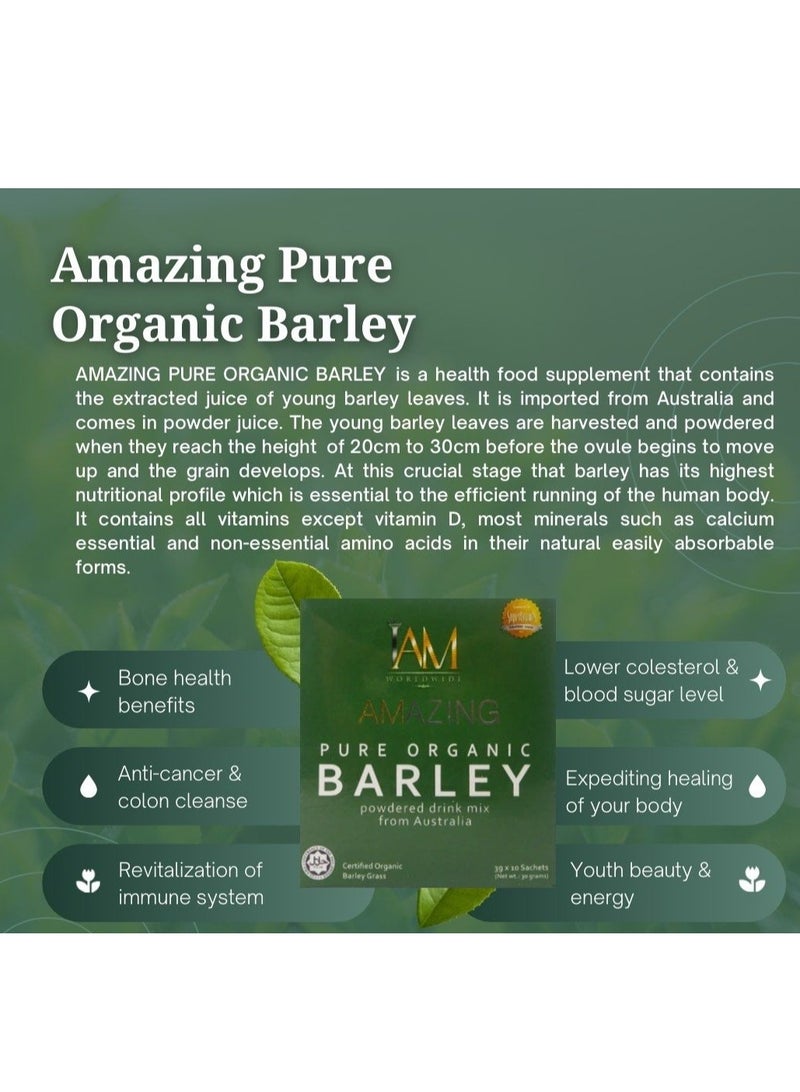 I AM Amazing Pure Organic Barley Powdered Drink Mix - Image 3