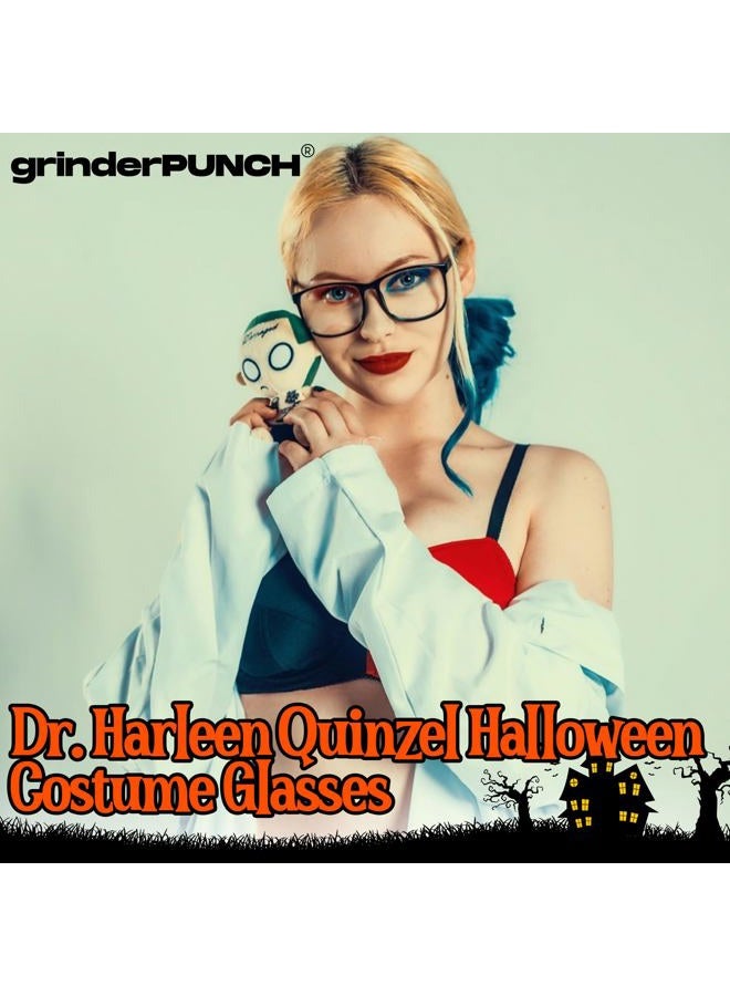 grinderPUNCH Large Nerdy Thin Plastic Frame Clear Lens Eye Glasses Frame 2 Pack - Image 3