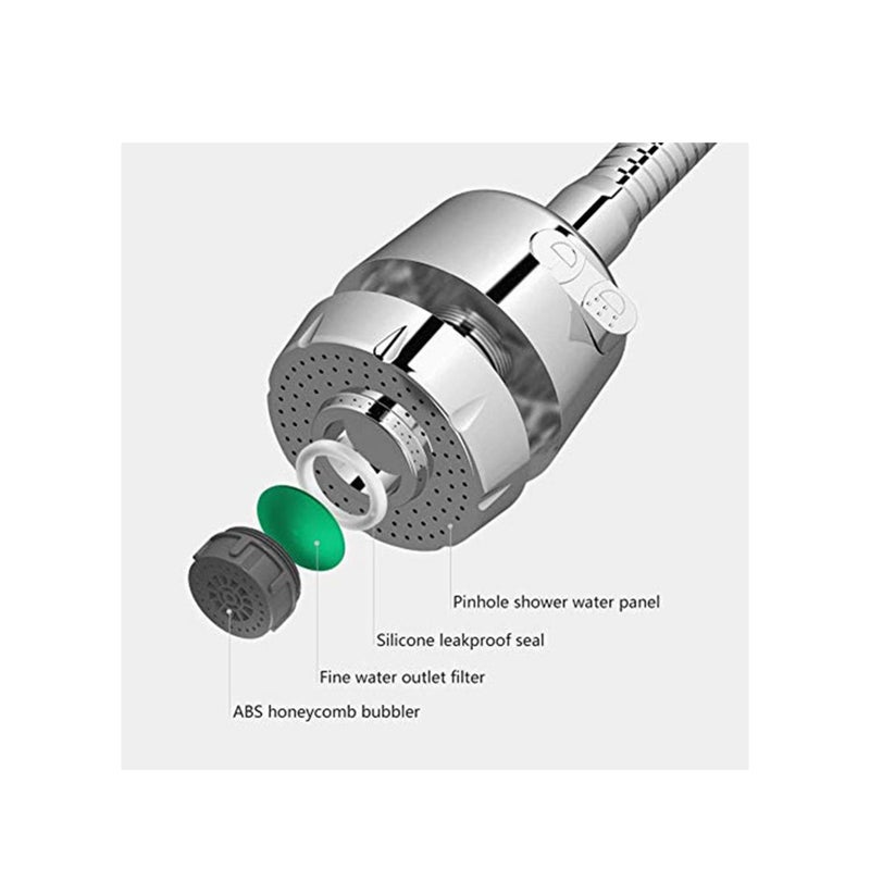 Zikra 360 Rotating Faucet Sprayer, Kitchen Faucet Accessories Booster Shower Household Faucet Water Splash Filter Kitchen Sink Filter Water Saver Nozzle - Image 4