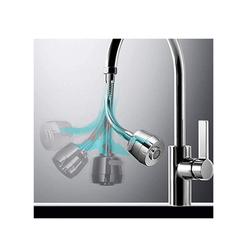 Zikra 360 Rotating Faucet Sprayer, Kitchen Faucet Accessories Booster Shower Household Faucet Water Splash Filter Kitchen Sink Filter Water Saver Nozzle - Image 5