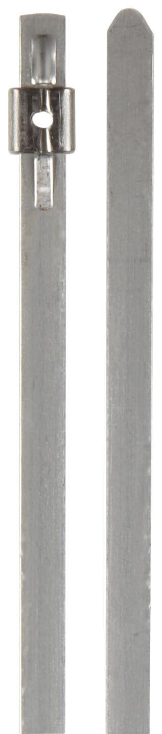 BAND-IT AS2229 Mini Tie-Lok 304 Stainless Steel Cable Tie, 0.177" Width, 10" Length, 2" Maximum Diameter, 100 per Bag - Image 2
