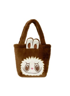 New Labubu Plush Tote Bag Cute PopMart Toy brown