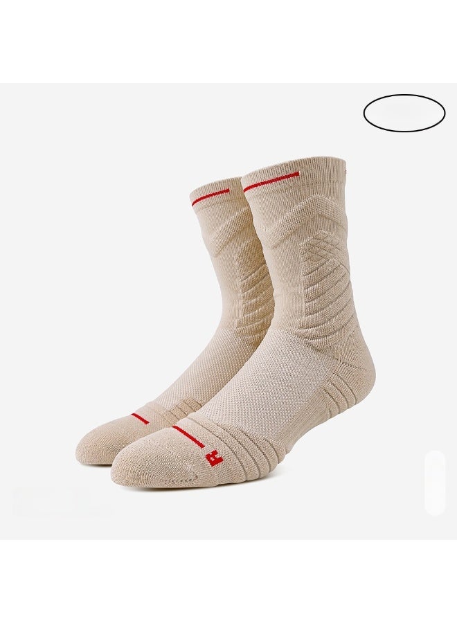 KUYING Fashion Anti Slip Breathable Sports Socks Three Piece Set 