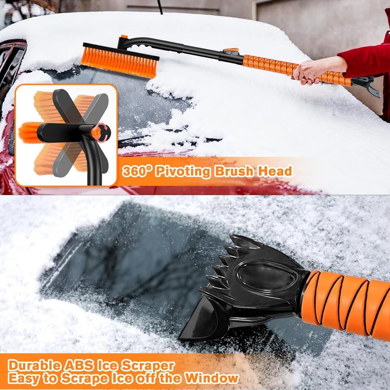 Showvigor Snow Brush, Detachable Ice Scraper for Car Windshield with Ergonomic Foam Grip for Cars & Trucks & SUV Windscreen Snow Removal, Gift for Christmas - Image 4