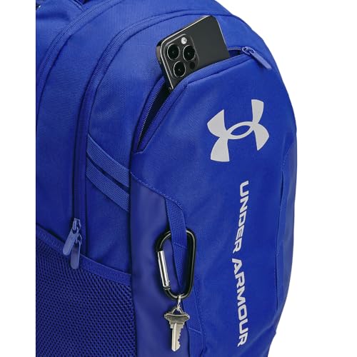 UNDER ARMOUR حقيبة ظهر هاسل 6.0 للبالغين من أندر أرمور، (401) أزرق ملكي/أزرق ملكي/فضي معدني، مقاس واحد يناسب معظم الأشخاص - Image 2