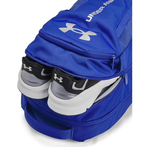 UNDER ARMOUR حقيبة ظهر هاسل 6.0 للبالغين من أندر أرمور، (401) أزرق ملكي/أزرق ملكي/فضي معدني، مقاس واحد يناسب معظم الأشخاص - Image 5
