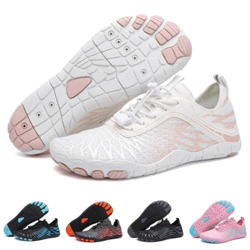 ELETON Barefoot Shoes Women Men Footwear Wide Toe Box Hiking Zero Drop NonSlip QuickDry River Boat Pool Beach Water Shoes Lightweight Swimming Running Walking Sneakers Unisex White - Image 1