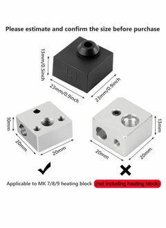 Y&D 4Pieces 3D Printer Hotend Silicone Sock Heater Block Cover 4PCs Extruder for Ender 3 Pro 5 CR-10 10S S4 S5 Anet A8  - Image 2
