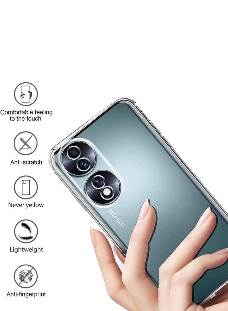 Techie Honor 90 TPU Soft Corner Ultra Slim Clear Case Shockproof Anti Fingerprint Transparent Protective Back Cover  - Image 4