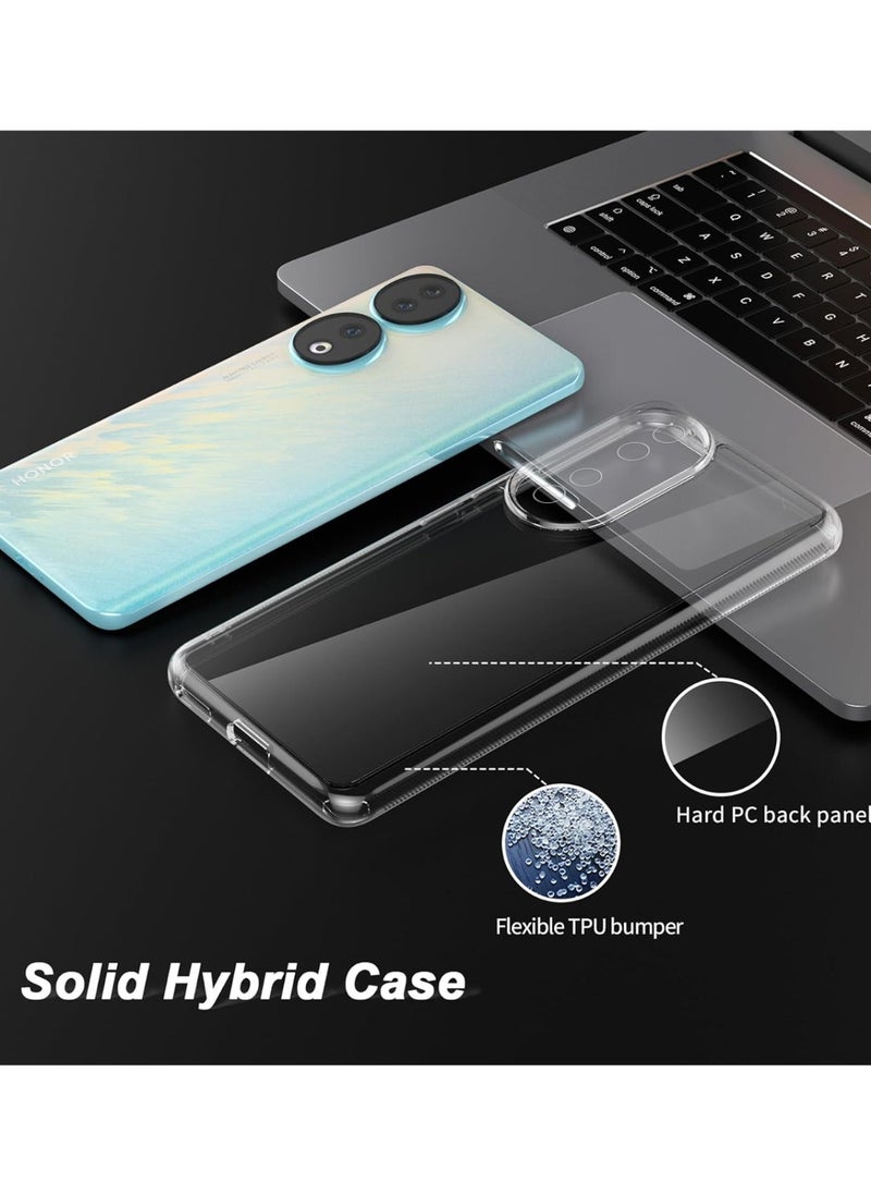 Techie - Honor 90 TPU Soft Corner Ultra Slim Clear Case Shockproof Anti Fingerprint Transparent Protective Back Cover - Image 1