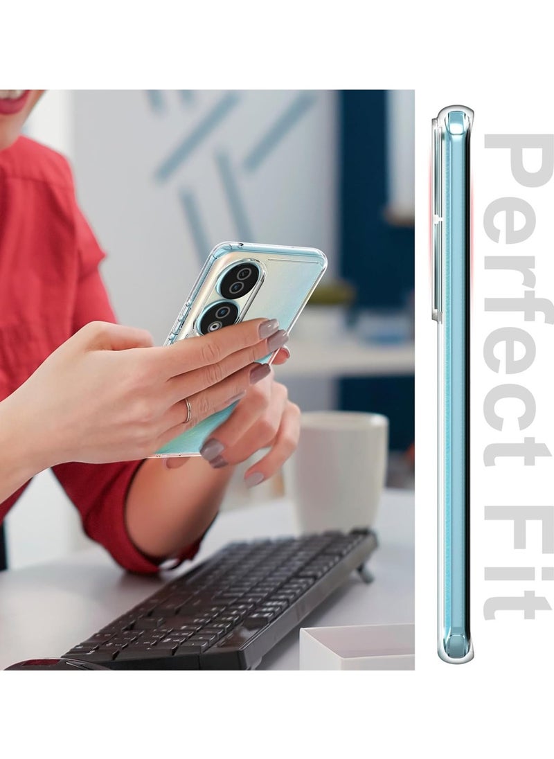 Techie - Honor 90 TPU Soft Corner Ultra Slim Clear Case Shockproof Anti Fingerprint Transparent Protective Back Cover - Image 1