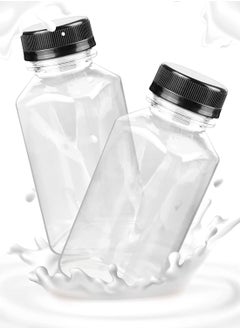 Lavish 100 ml Empty Containers Transparent Plastic Square Bottles with Lids 12 Pcs  - Image 2